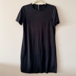 Zara Black Suede like mini dress